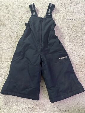 OshKosh B'gosh Navy Toddler Snow Pants  Bib Overalls Size 12m